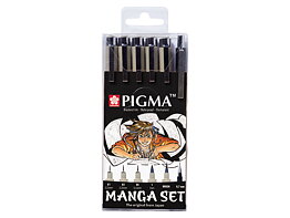 Manga Tool Set Pigma 6-pieces