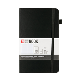 Sakura Linjerad Anteckningsbok 13x21 cm – Black