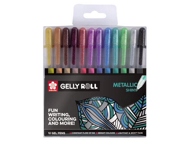 Metallic Set 12 Gel Pens