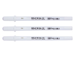Gelly Roll Basic White Pen Medium 0,4 mm Set 3