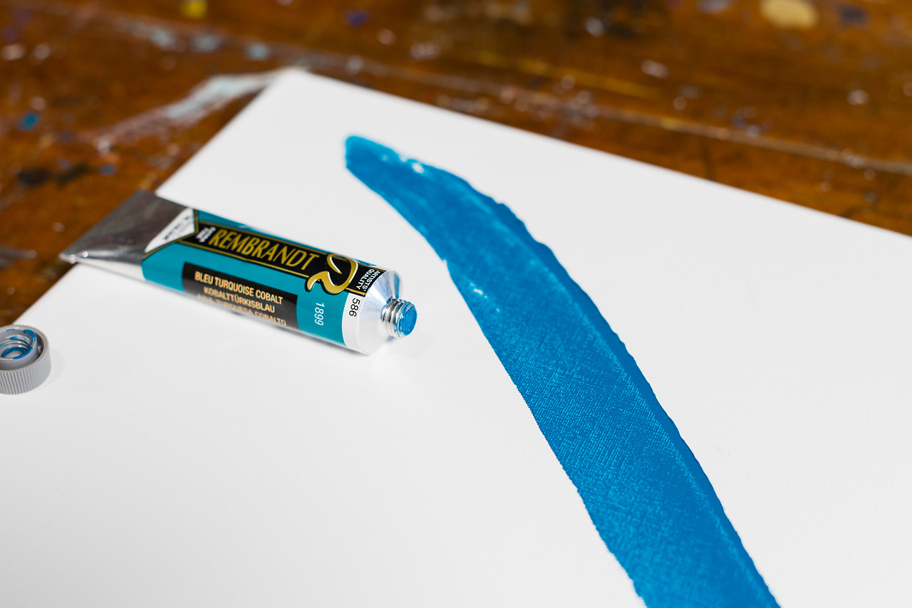 Rembrandt Oil 40ml Cobalt Turquoise Blue - 2