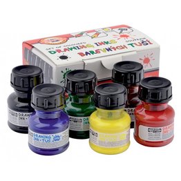 Coloured Drawing Inks 20 g Set
