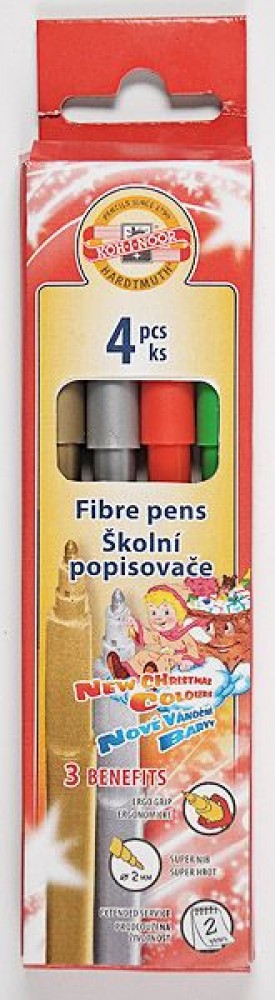 Christmas Fibre Pens 1002