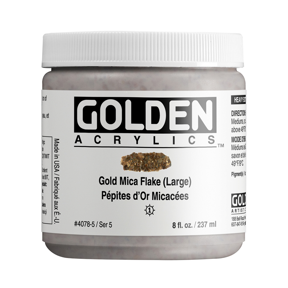 Gold Mica Flake (Large) 237 ml