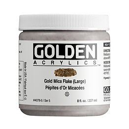 Gold Mica Flake (Large) 237 ml