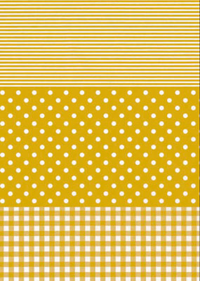 Decopatch papper - Gold and White Polka Dot - 2