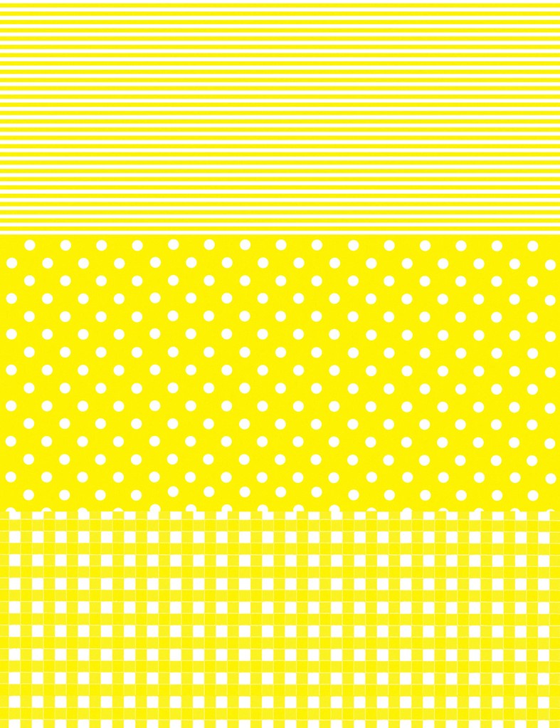 Decopatch papper - Yellow polka dots - 2