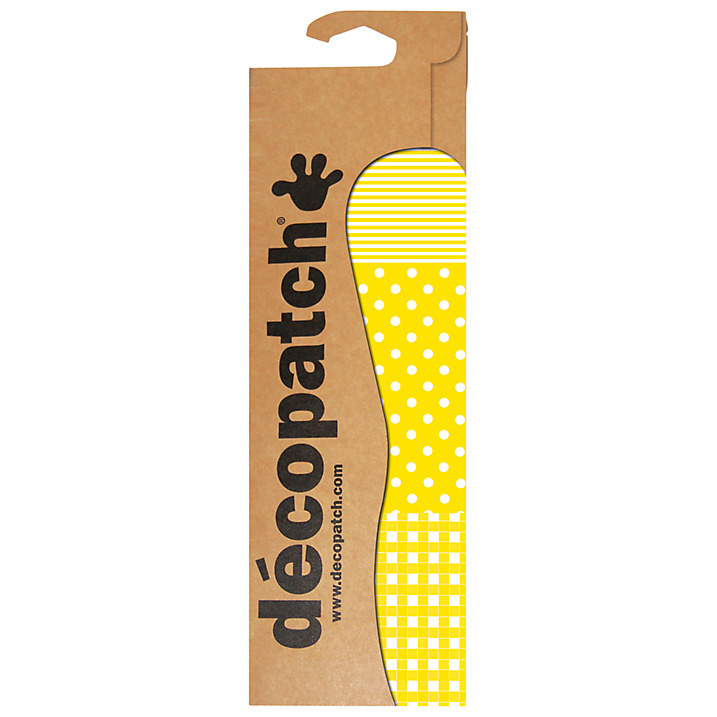 Decopatch papper - Yellow polka dots