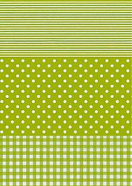 Decopatch papper - Green polka dots