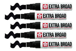 Extra Broad Black Permanent Marker