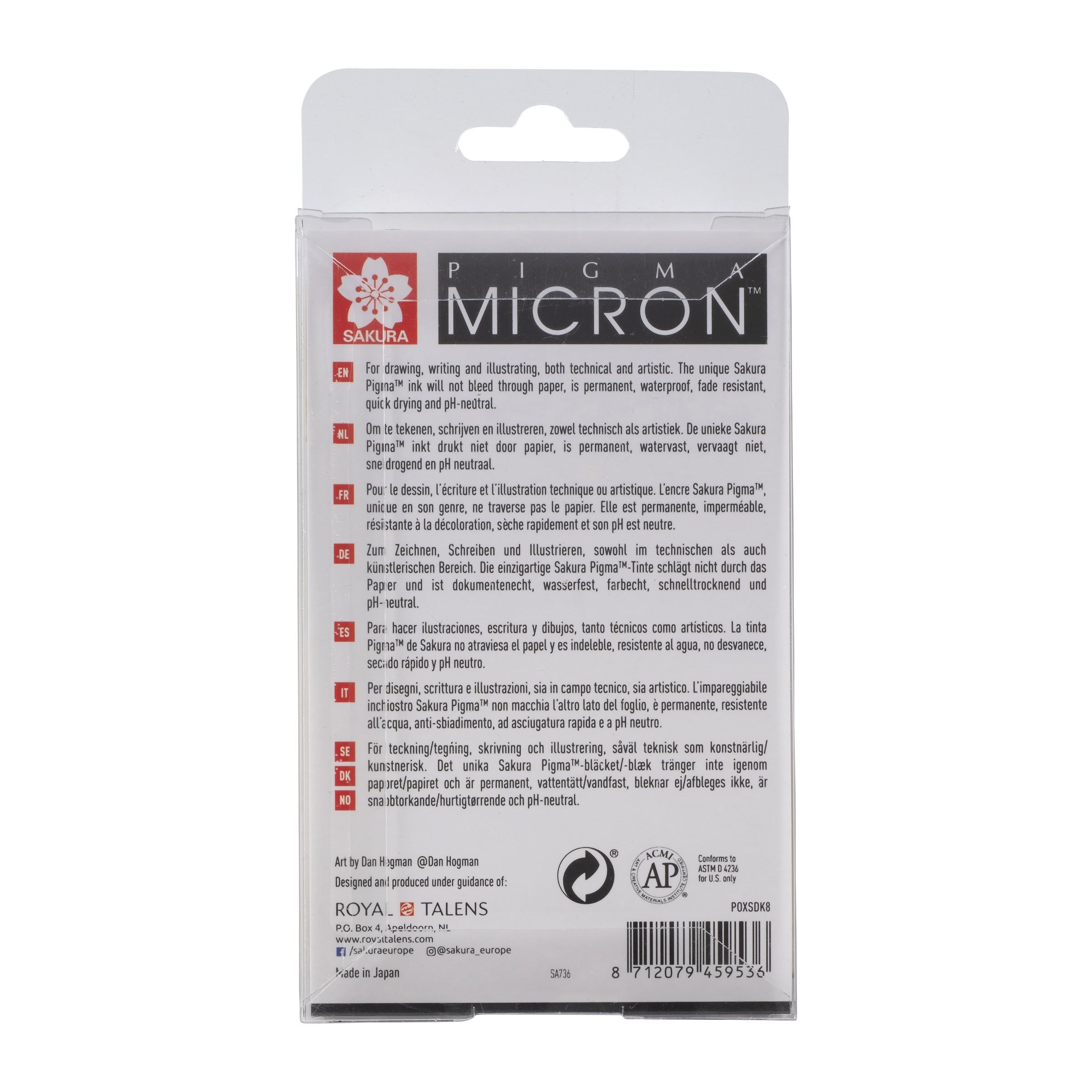 Pigma Micron Set 8 Black - 3