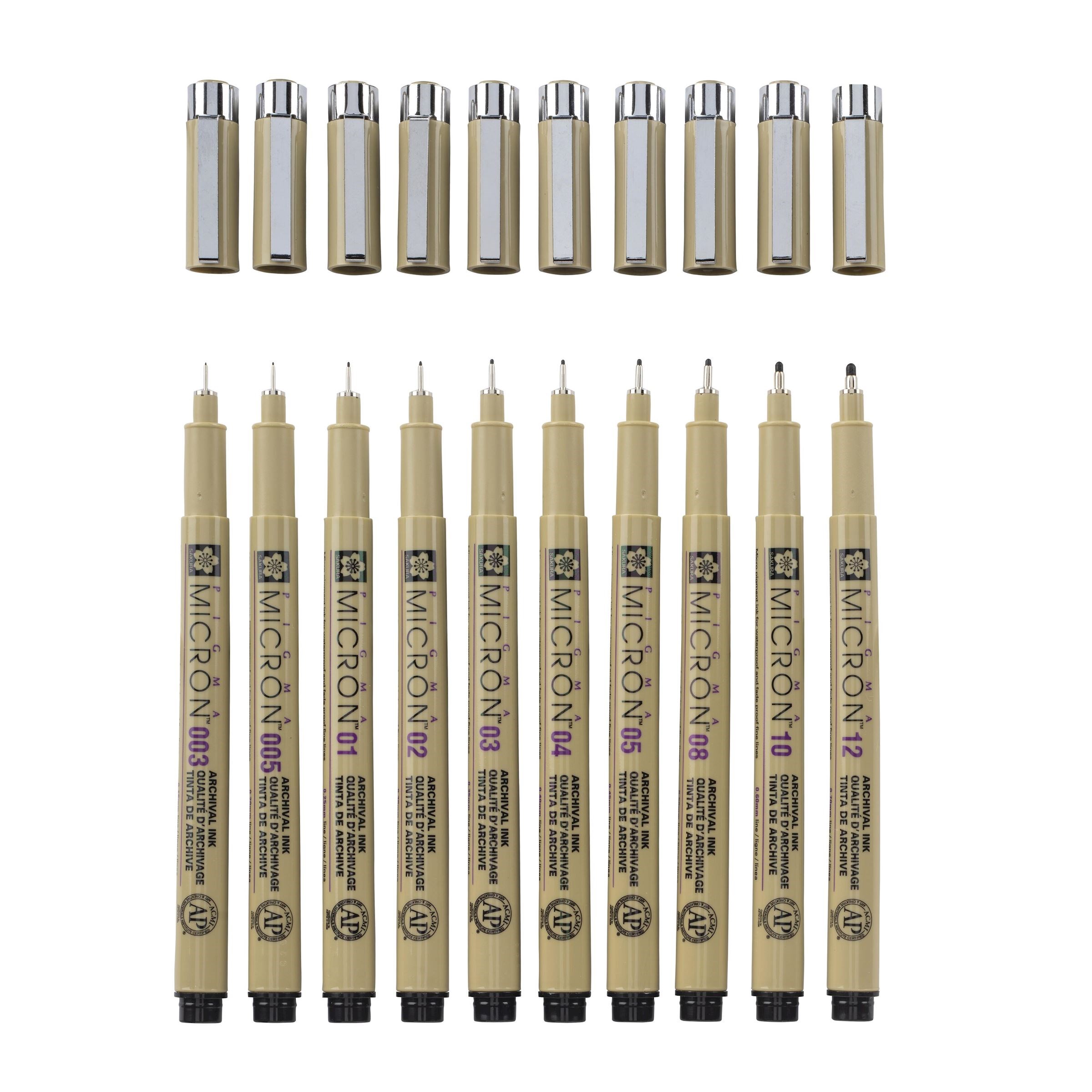 Pigma Micron Set 10 Black - 2