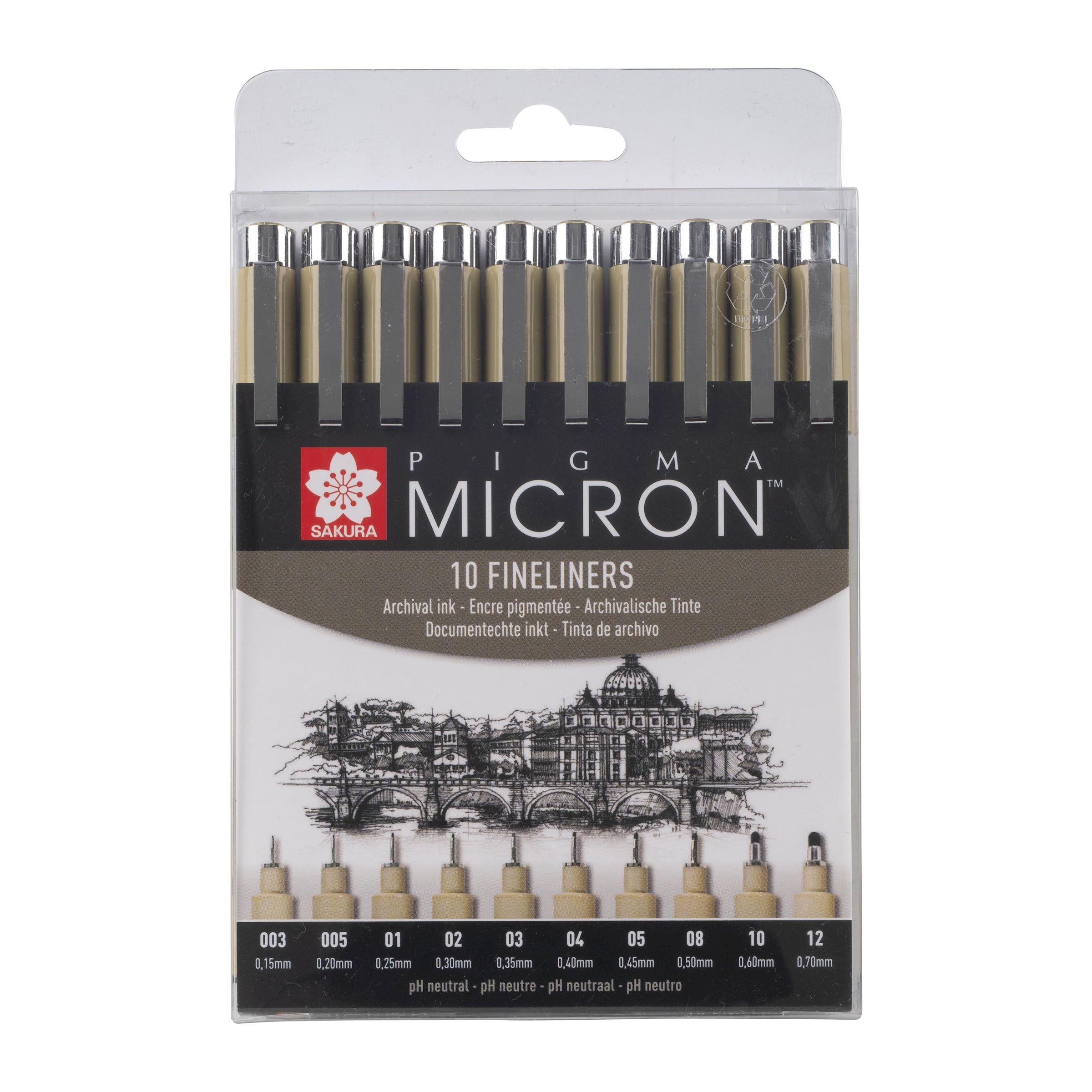 Pigma Micron Set 10 Black