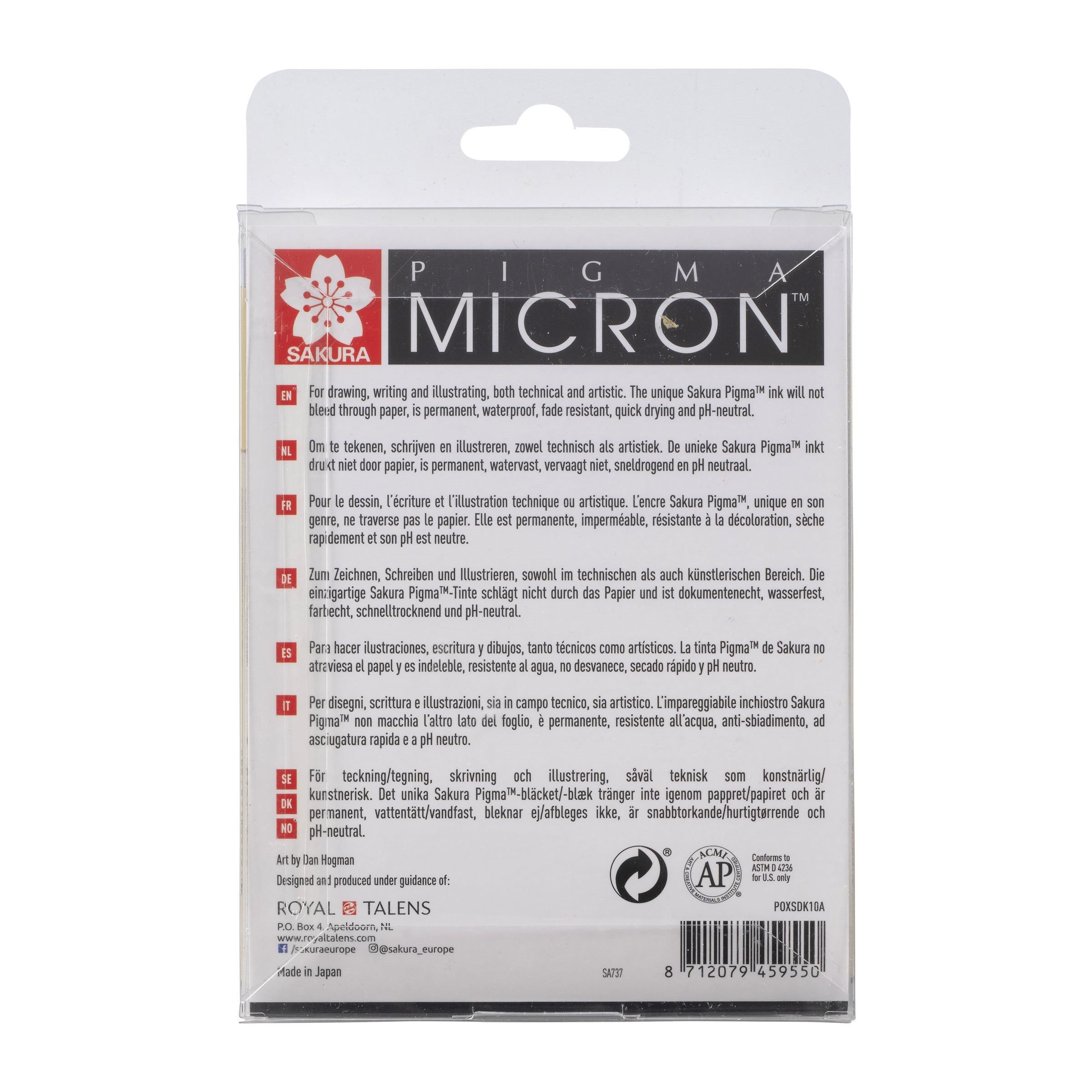 Pigma Micron Set 10 Black - 3