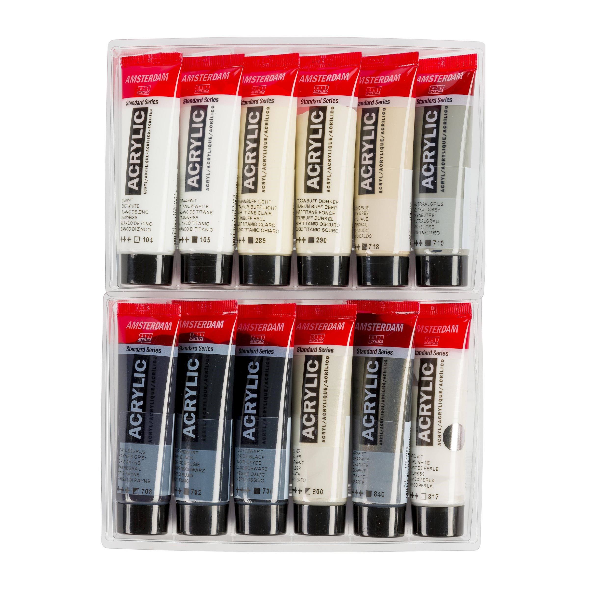 Amsterdam Standard Series Acrylics Grey Set 12 × 20 ml - 5