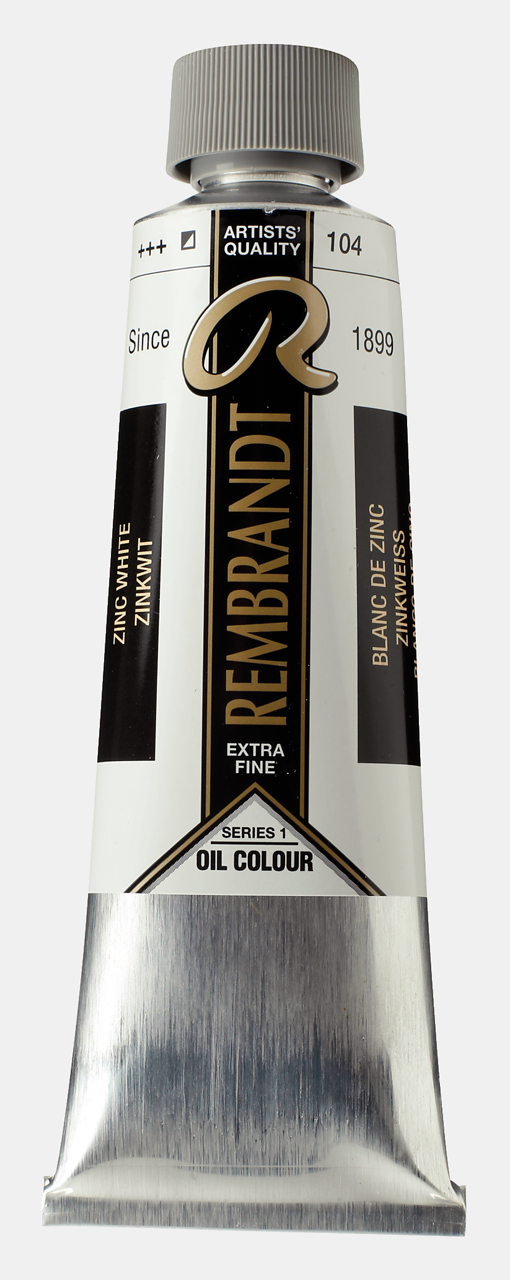 Rembrandt Oil 150ml Zinc White Zinc White (Safflower Oil) - 2