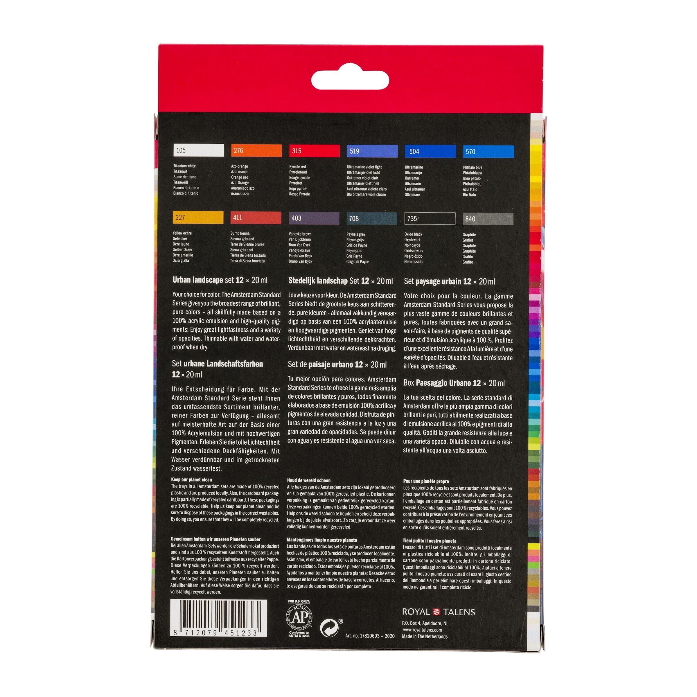 Amsterdam Standard Series Acrylics Urban Landscape Set 12 × 20 ml - 4
