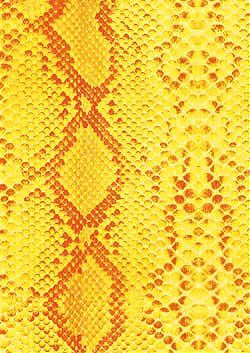 Decopatch papper - gult ormskin