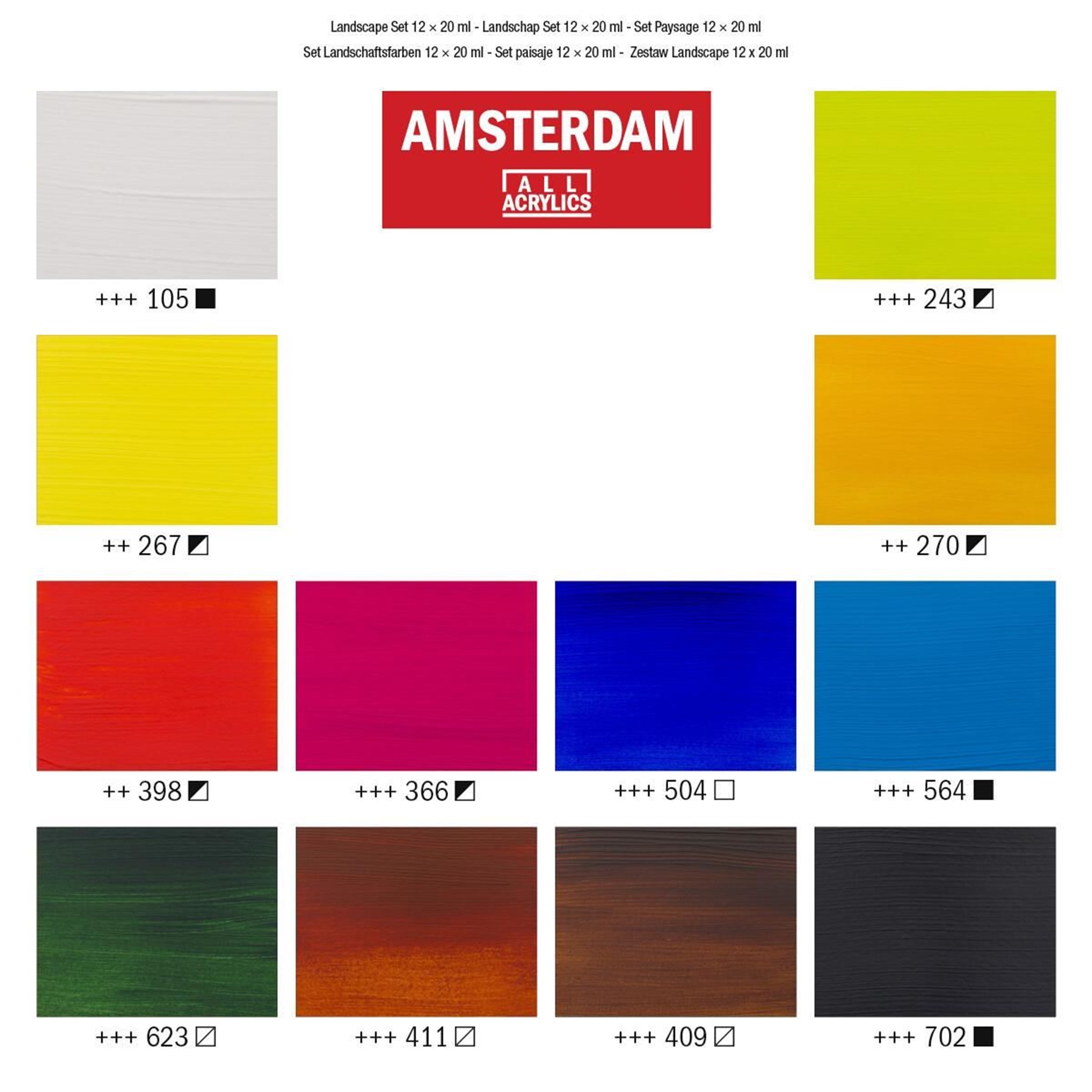 Amsterdam Standard Series Acrylics Landscape Set 12 × 20 ml - 3