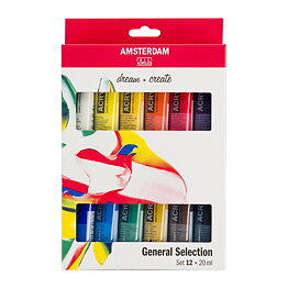 Amsterdam Standard Series Acrylics General Selection Set 12 × 20 ml 