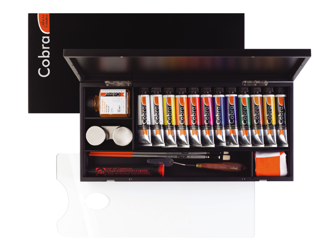 Cobra Artist water mixable oil colour explore box