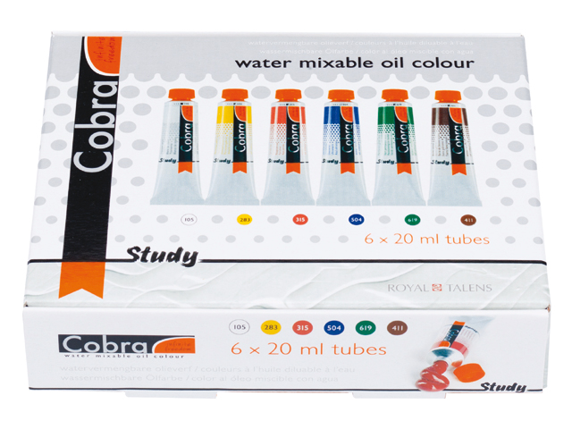 Cobra Study water mixable oil colours starter set small - 2