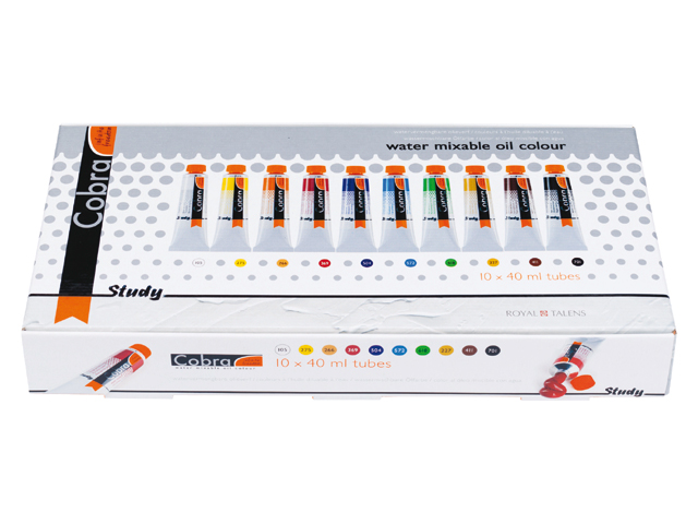 Cobra Study water mixable oil colours starter set large