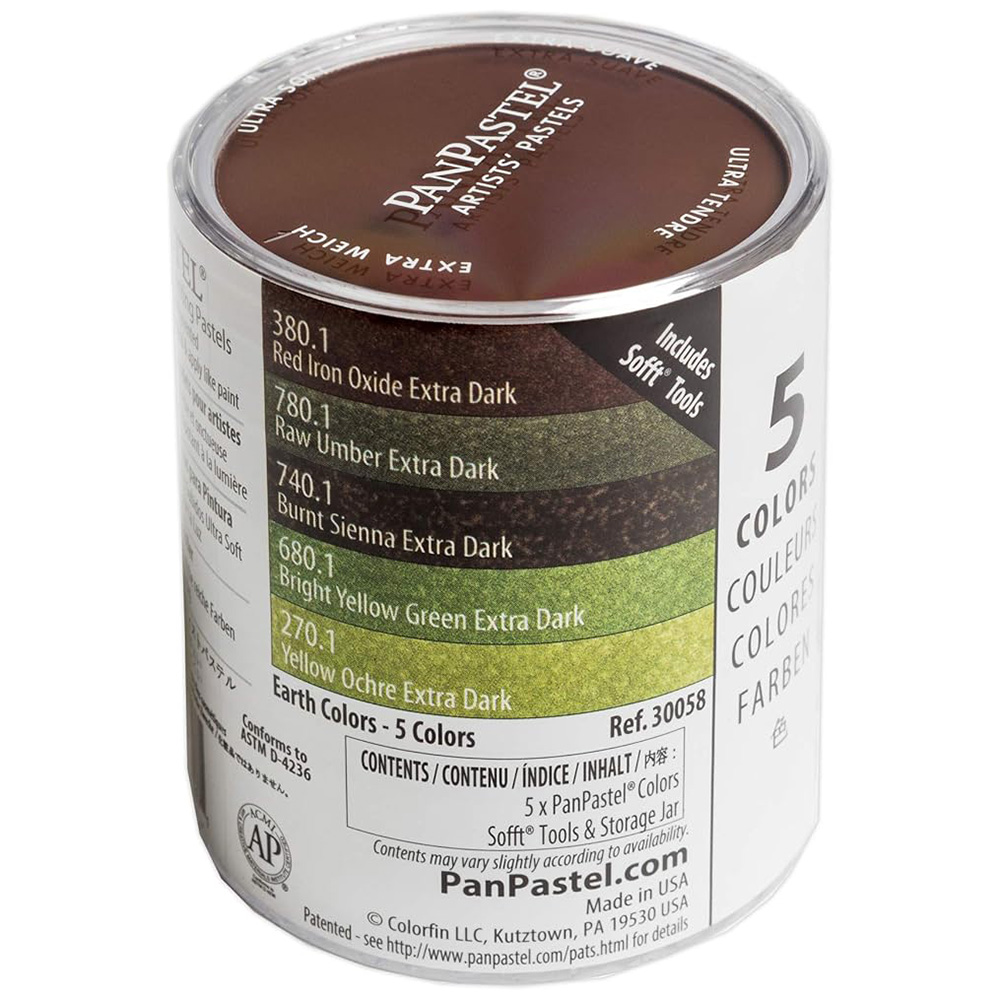 Extra Dark Shades - Earth Colors Set, 5 Color