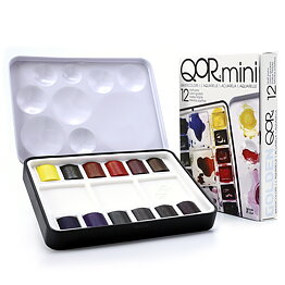 Mini Set 12 Half Pan Watercolors, Set