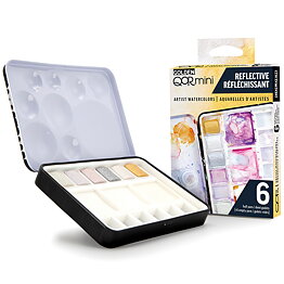 Reflective Half Pan Set 6 Half Pan Watercolors, Set