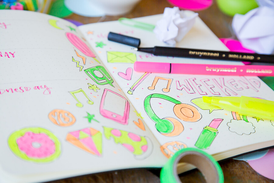 Highlighters set 4 Slim - 4