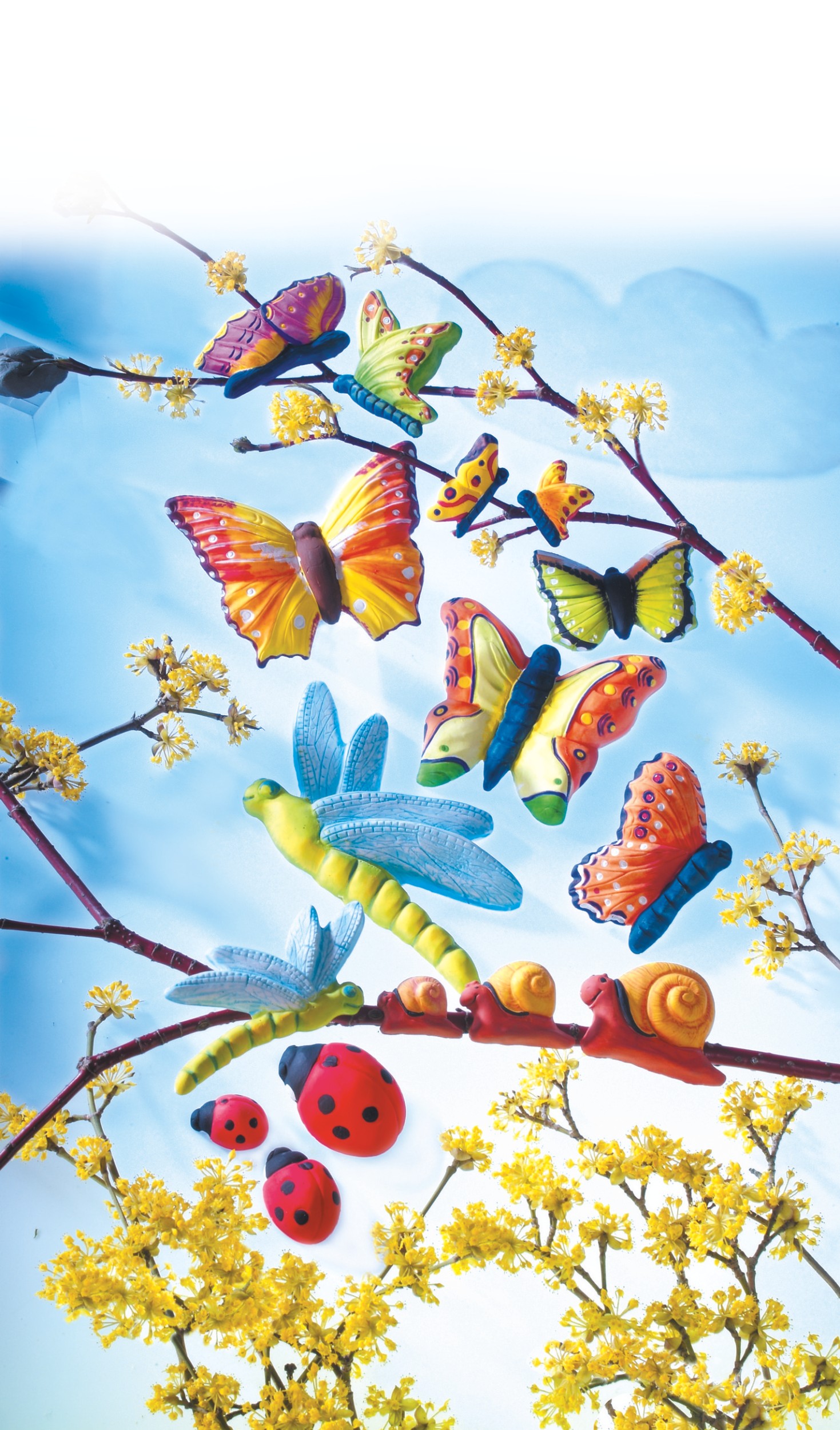 FIMO® 8742 Clay mould "Butterflies" - 2