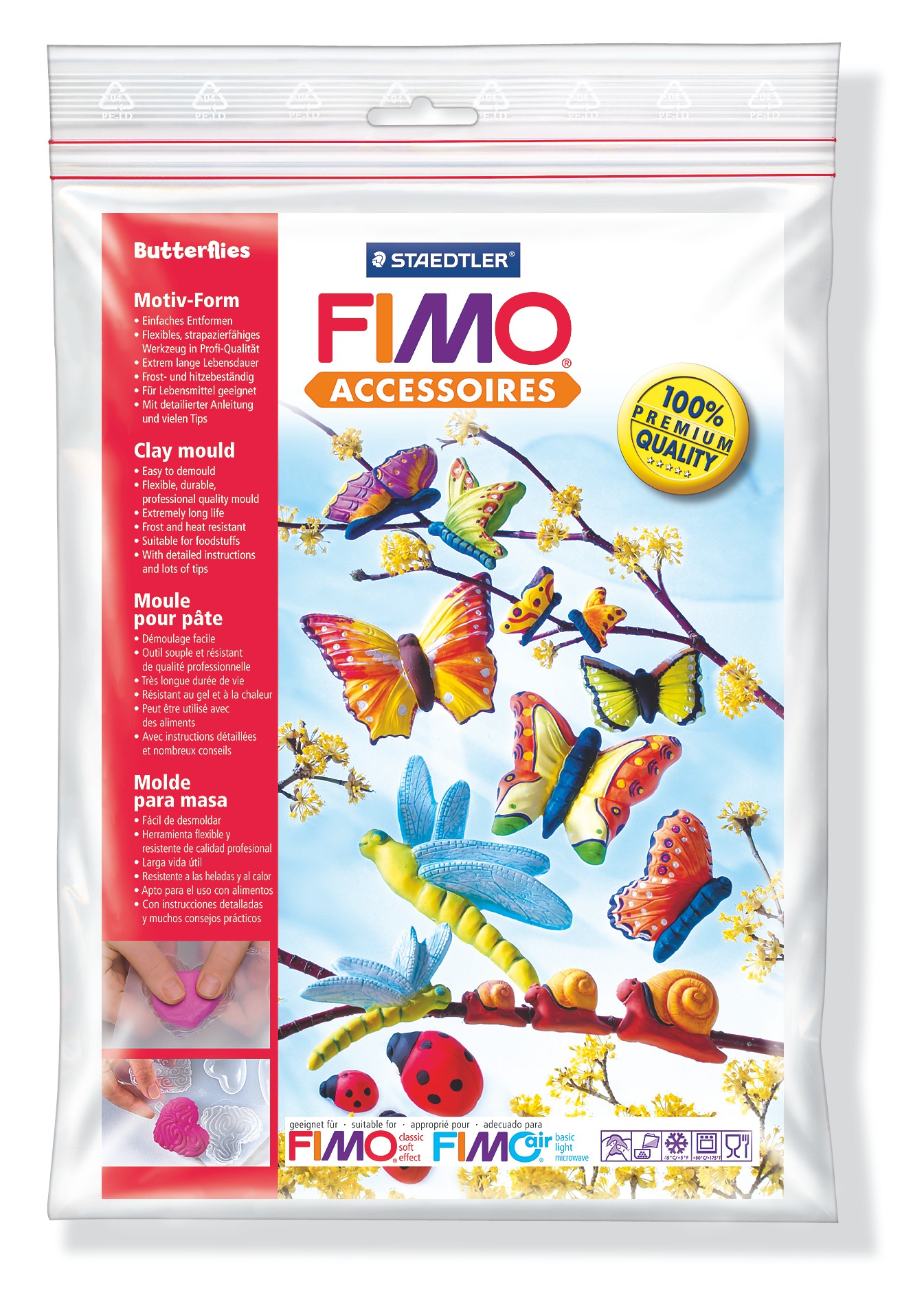 FIMO® 8742 Clay mould "Butterflies"
