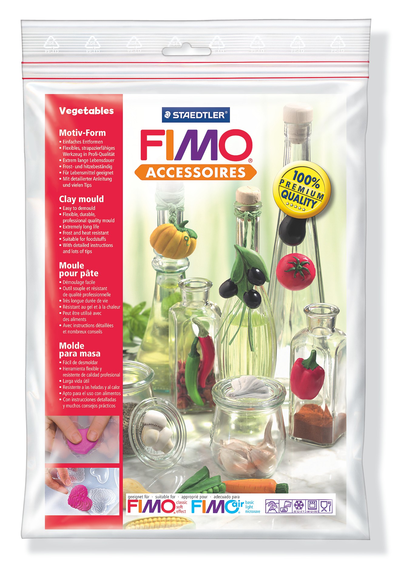 FIMO® 8742 Clay mould "Vegetables"