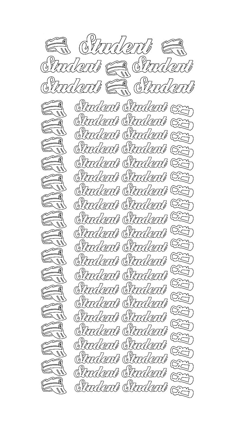 Peel Off Stickers - Student