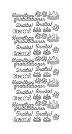 Peel Off Stickers - Grattis
