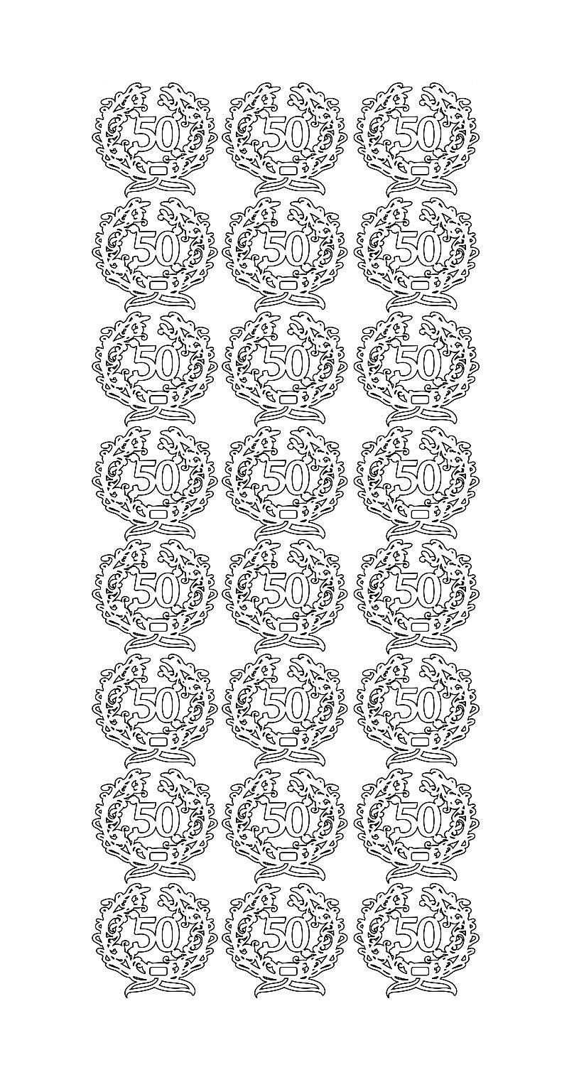 Peel Off Stickers - 50 år