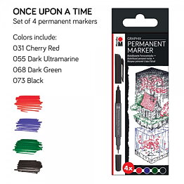 Marabu Marker ONCE UPON A TIME 4 st