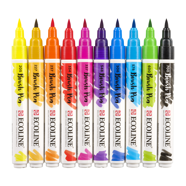 Ecoline Brush pen Set 10 - 2