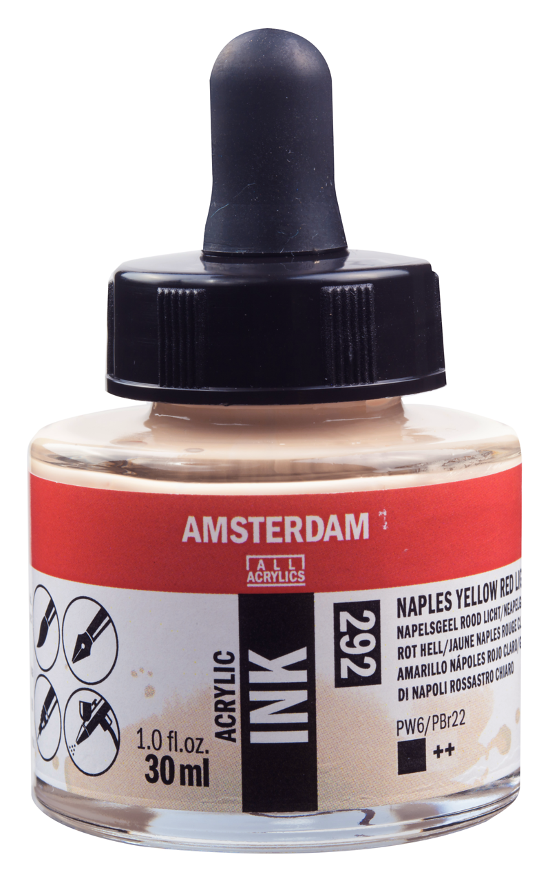 Amserdam Ink 30ml Naples Yellow Red Light 292