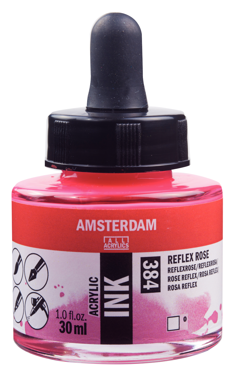 Amserdam Ink 30ml Reflex Rose 384