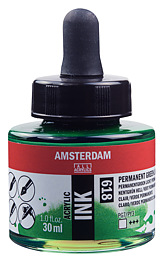 Amserdam Ink 30ml Permanent Green Light 618