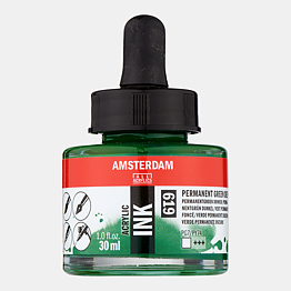 Amserdam Ink 30ml Permanent Green Deep 619
