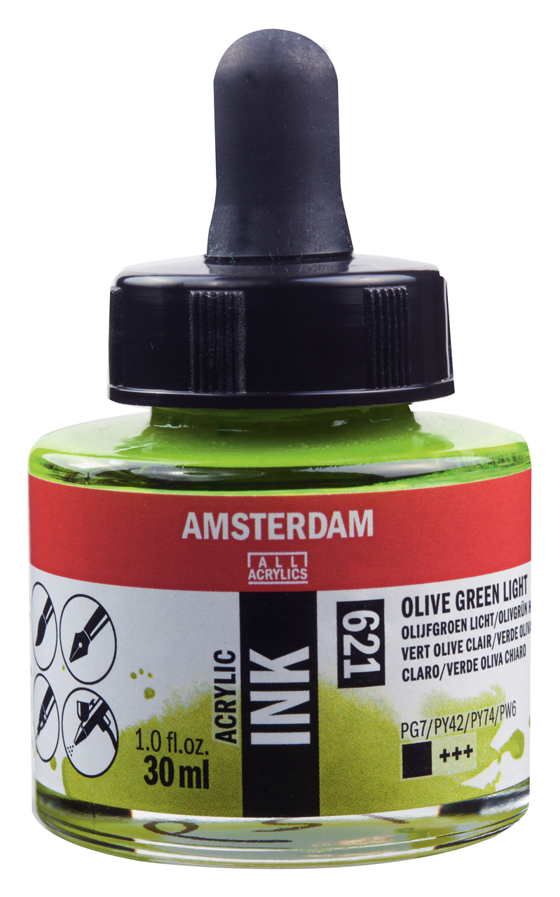 Amserdam Ink 30ml Olive Green Light 621