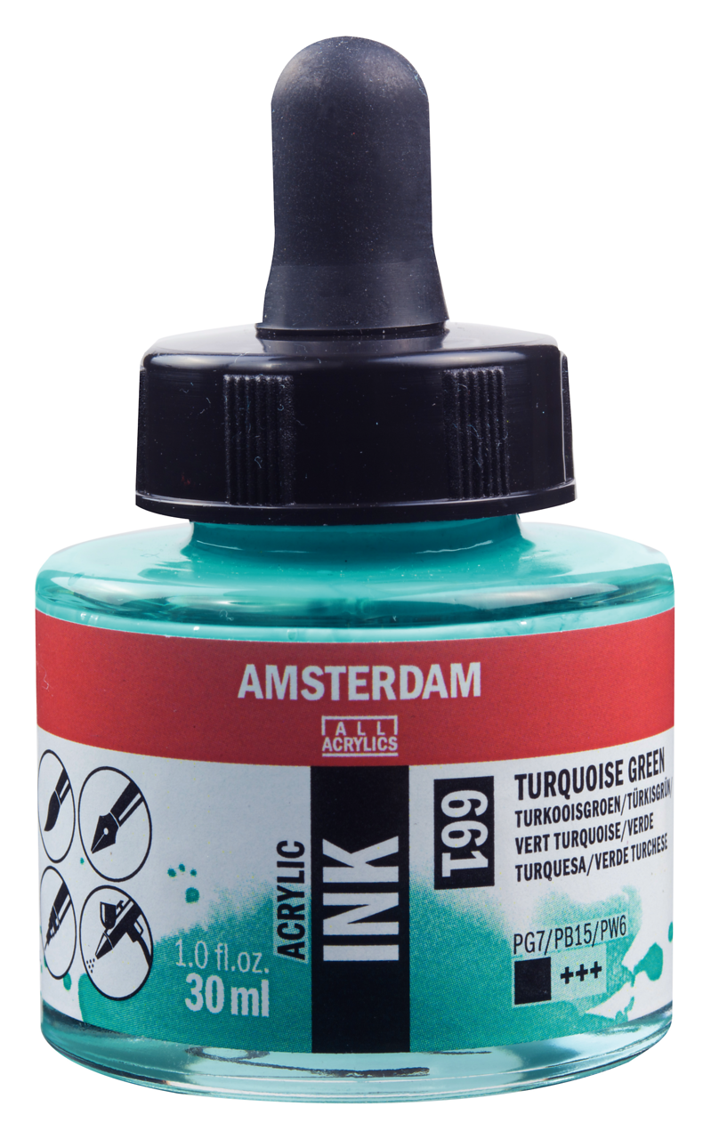 Amserdam Ink 30ml Turquoise Green 661