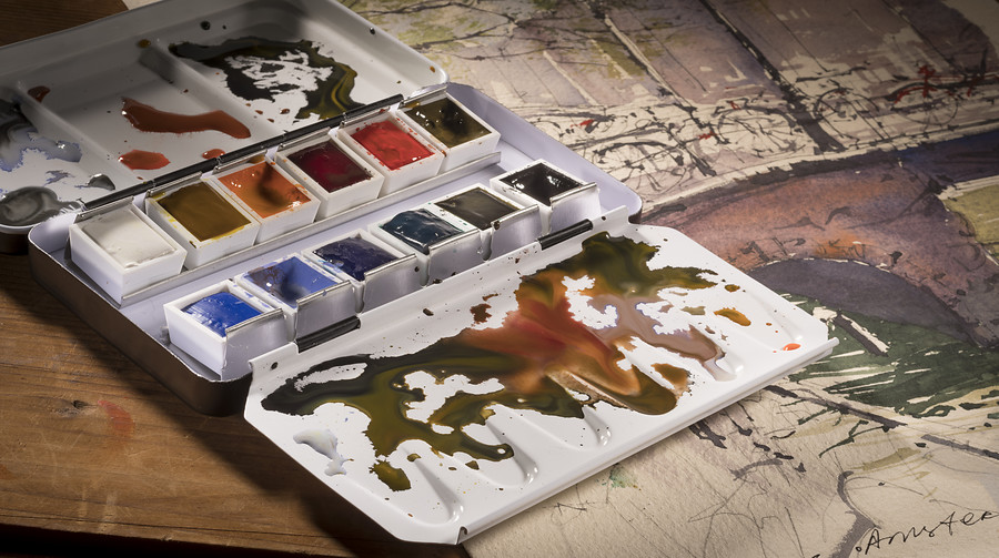 Rembrandt Akvarell Watercolors - Cityscape Set of 12 ½ kopp - 2