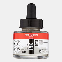 Amserdam Ink 30ml Silver 800