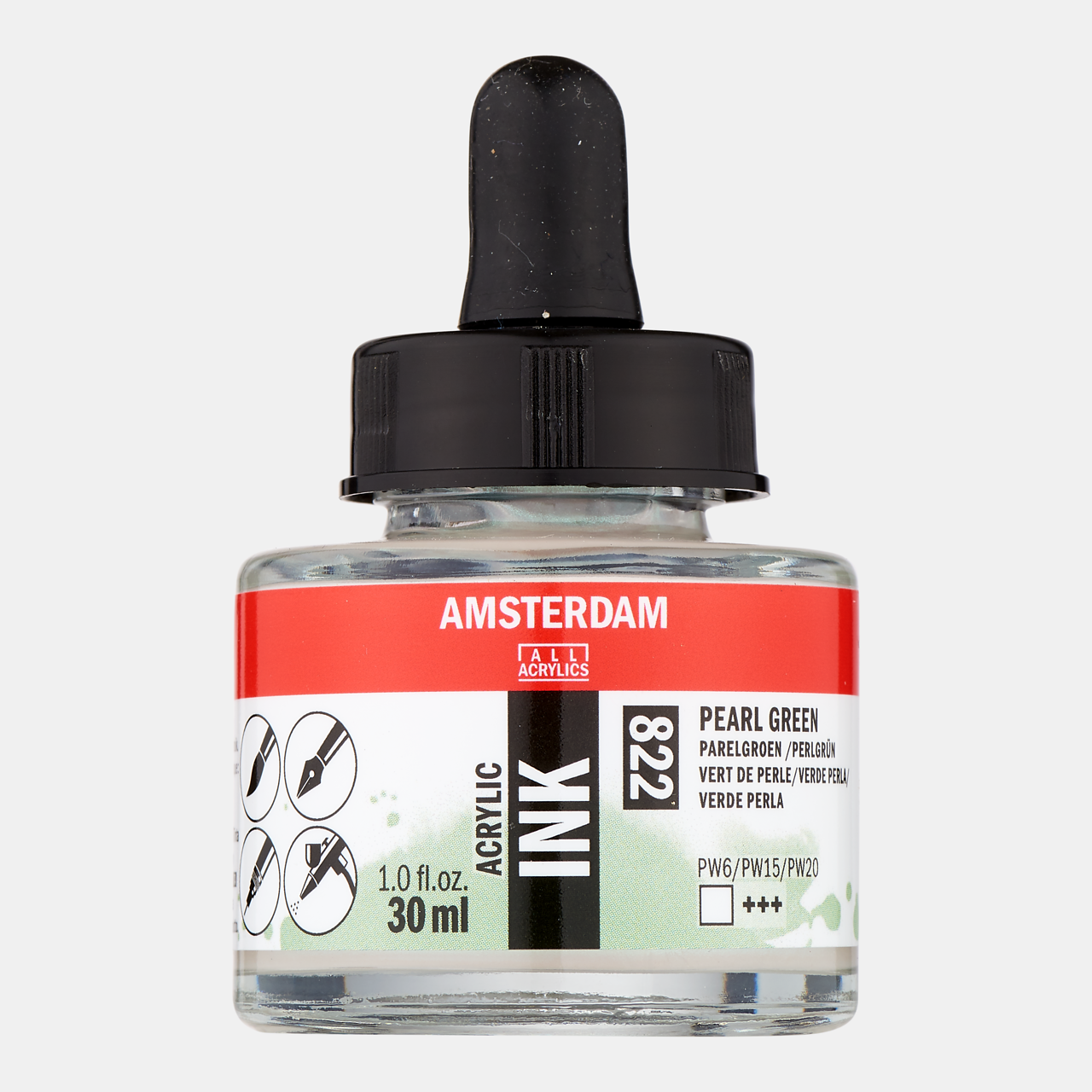 Amserdam Ink 30 ml Pearl Green 822