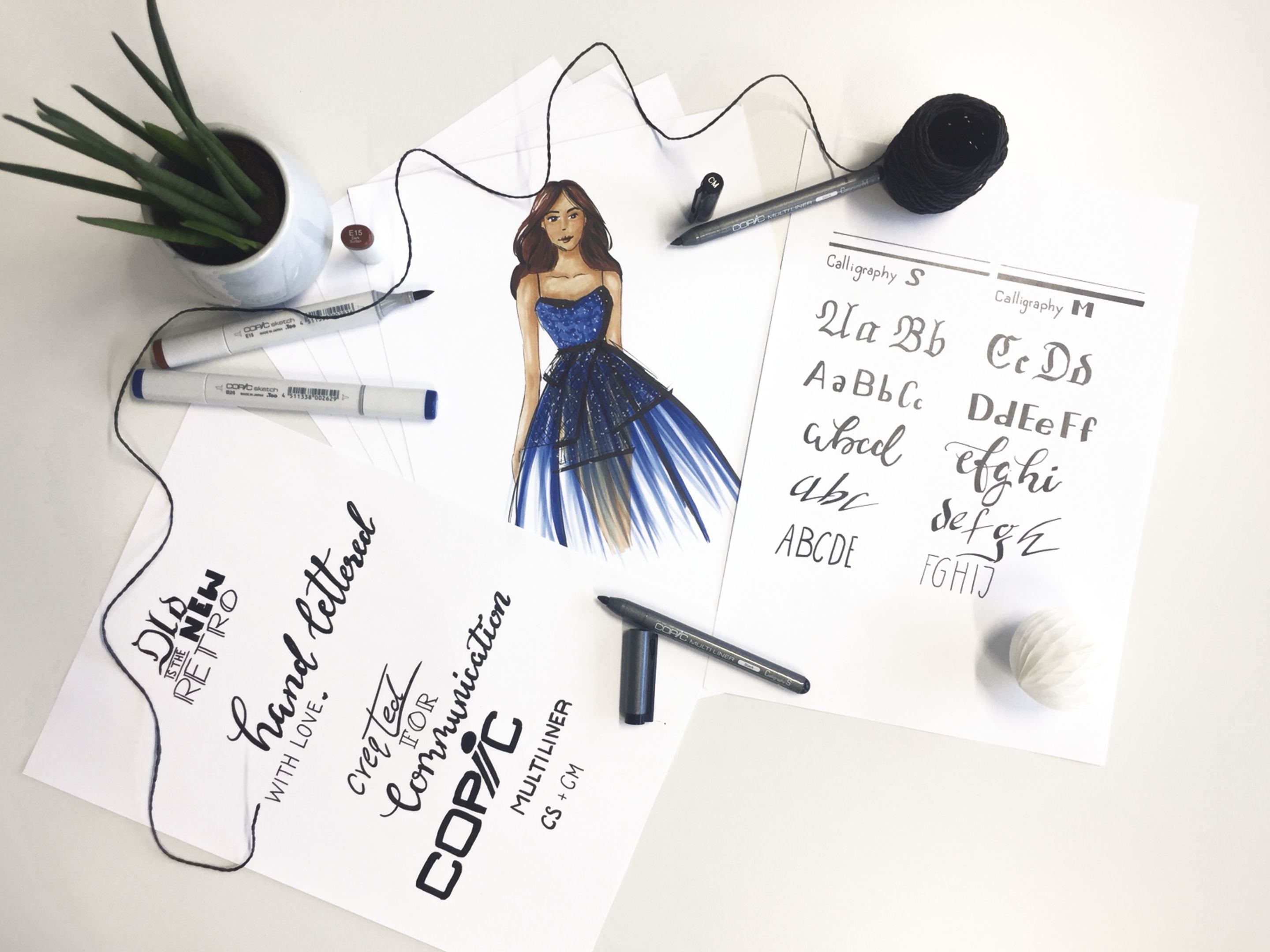 Copic Multiliner Kalligrafi - 6