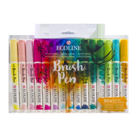 Ecoline Brush Pen set 30 Additional